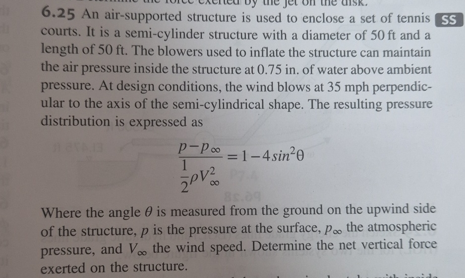6 . 2 5 An air - supported structure is used to