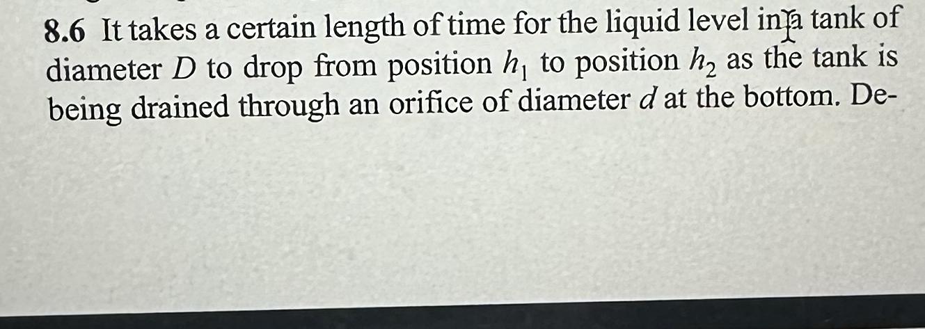 8 . 6 It takes a certain length of time for the