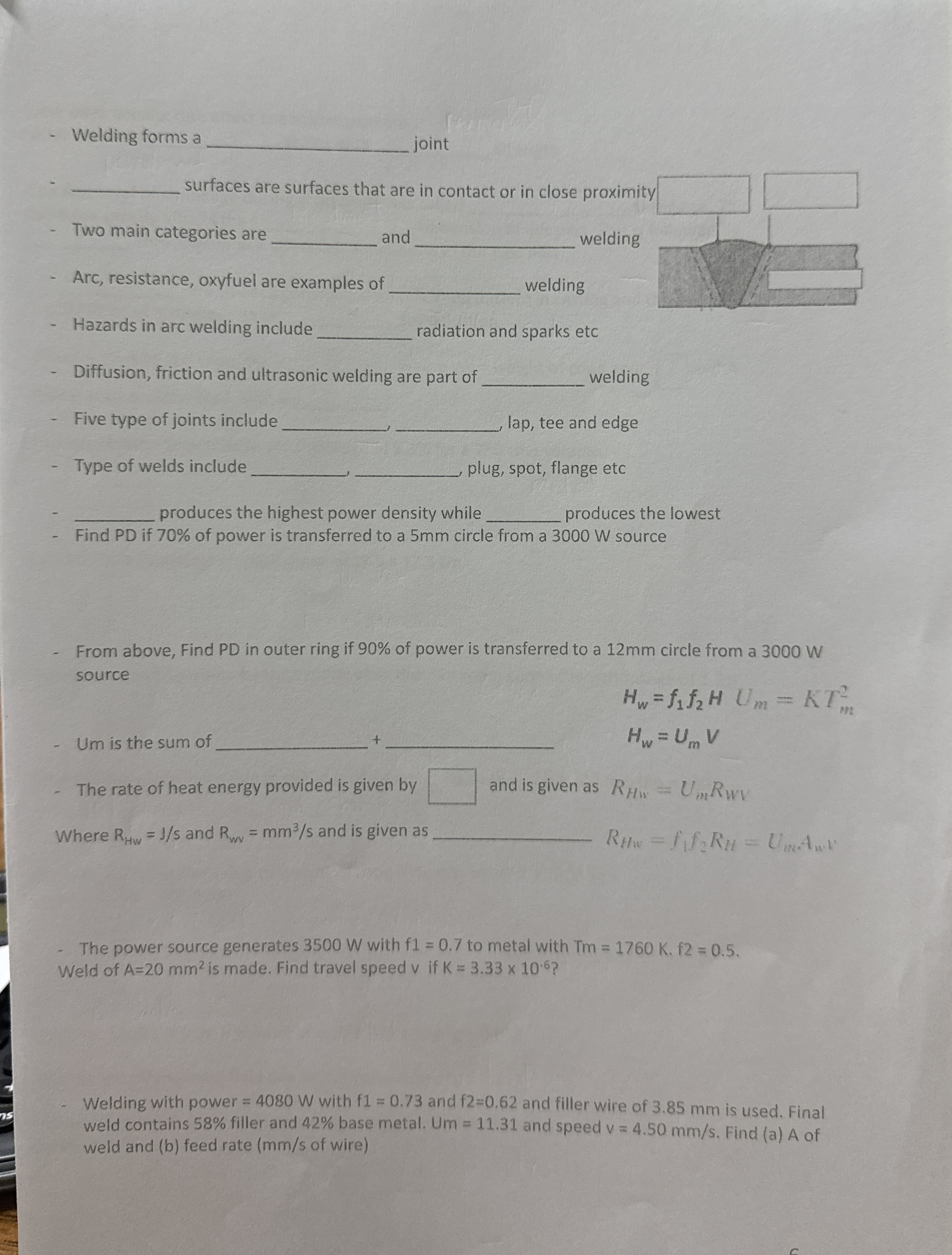 Welding forms a joint surfaces are surfaces that