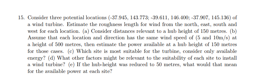 Consider three potential locations ( - 3 7 . 9 4