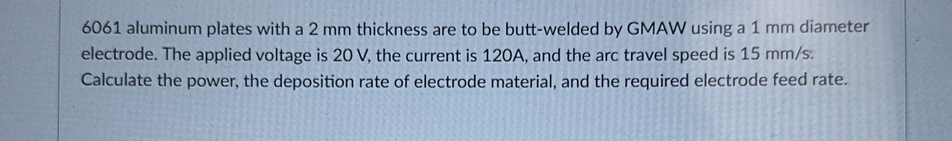 6 0 6 1 aluminum plates with a 2 mm thickness are