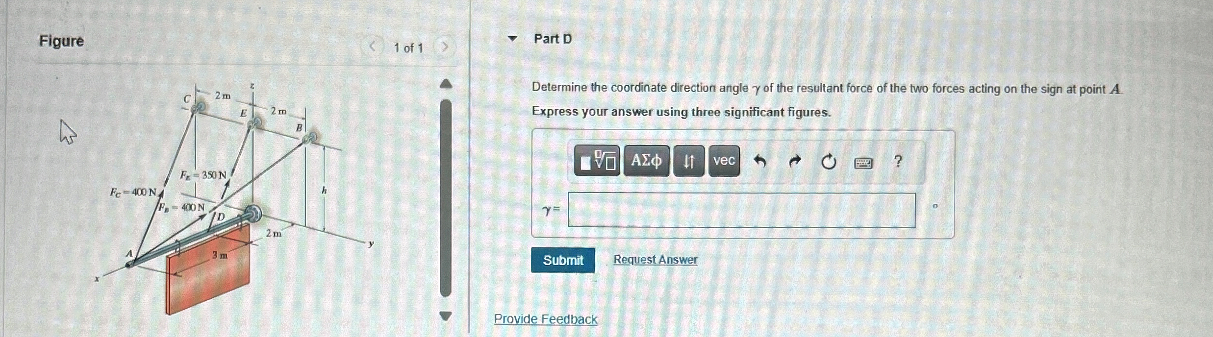 Suppose that h = 2 . 4 m . ( Figure 1 ) Part A