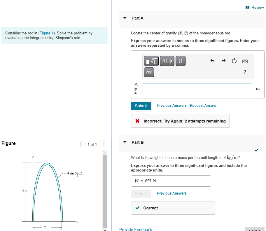Consider the rod in ( Figure 1 ) . Solve the