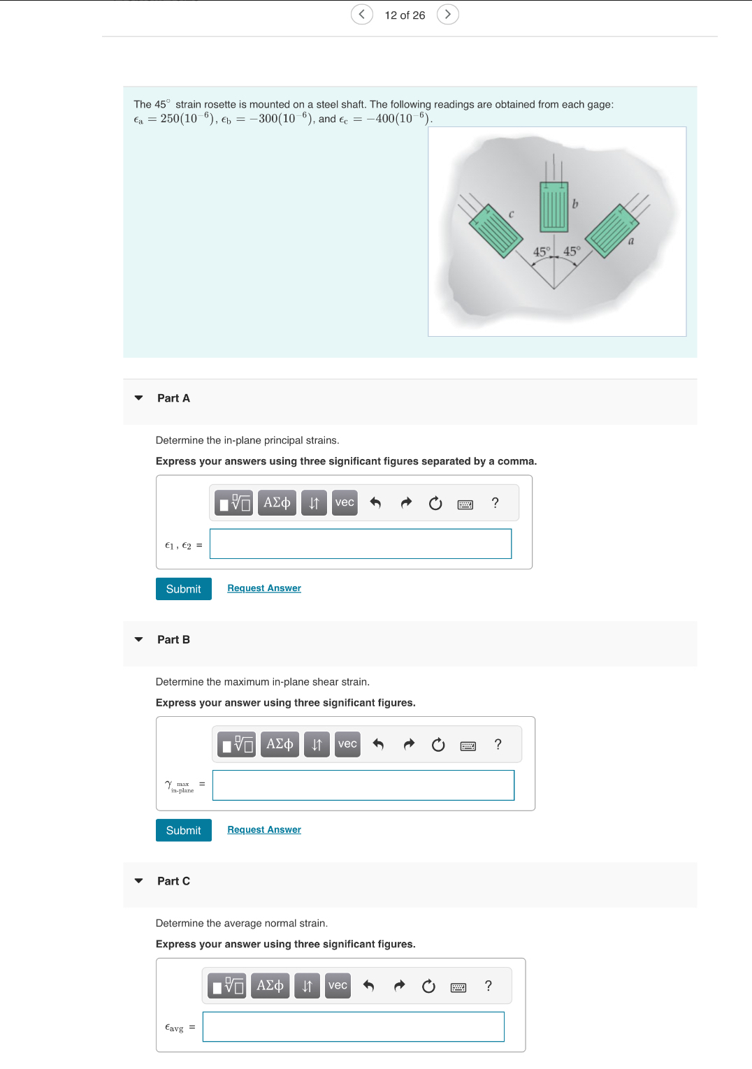 1 2 of 2 6 The 4 5 strain rosette is mounted on a