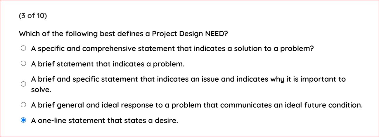 ( 3 of 1 0 ) Which of the following best defines