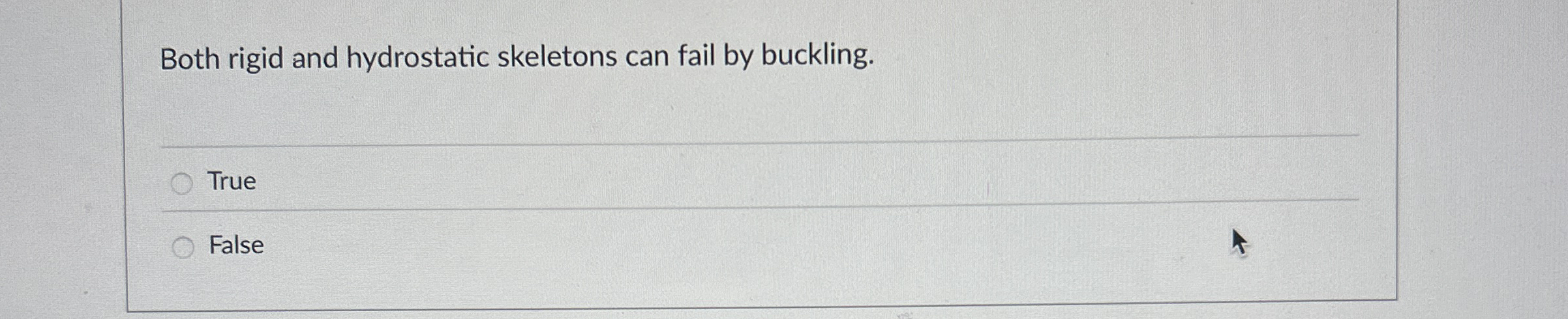 Both rigid and hydrostatic skeletons can fail by