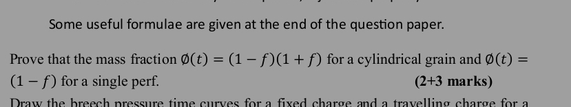 Some useful formulae are given at the end of the