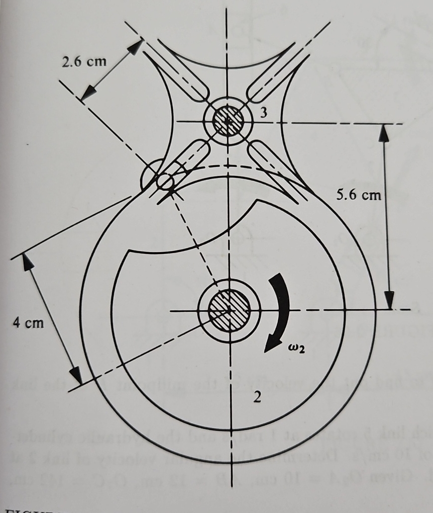 Link 2 of the Geneva mechanism as shown in the