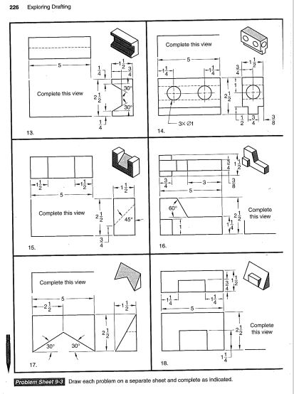 Exploring Draffing Draw each problam on a