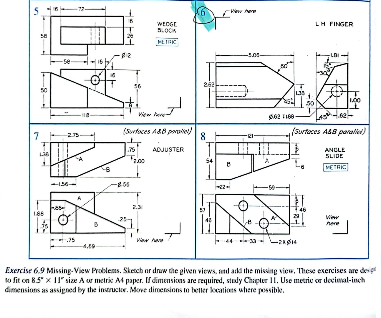 can you help with 6 please Exercise 6 . 9 Missing