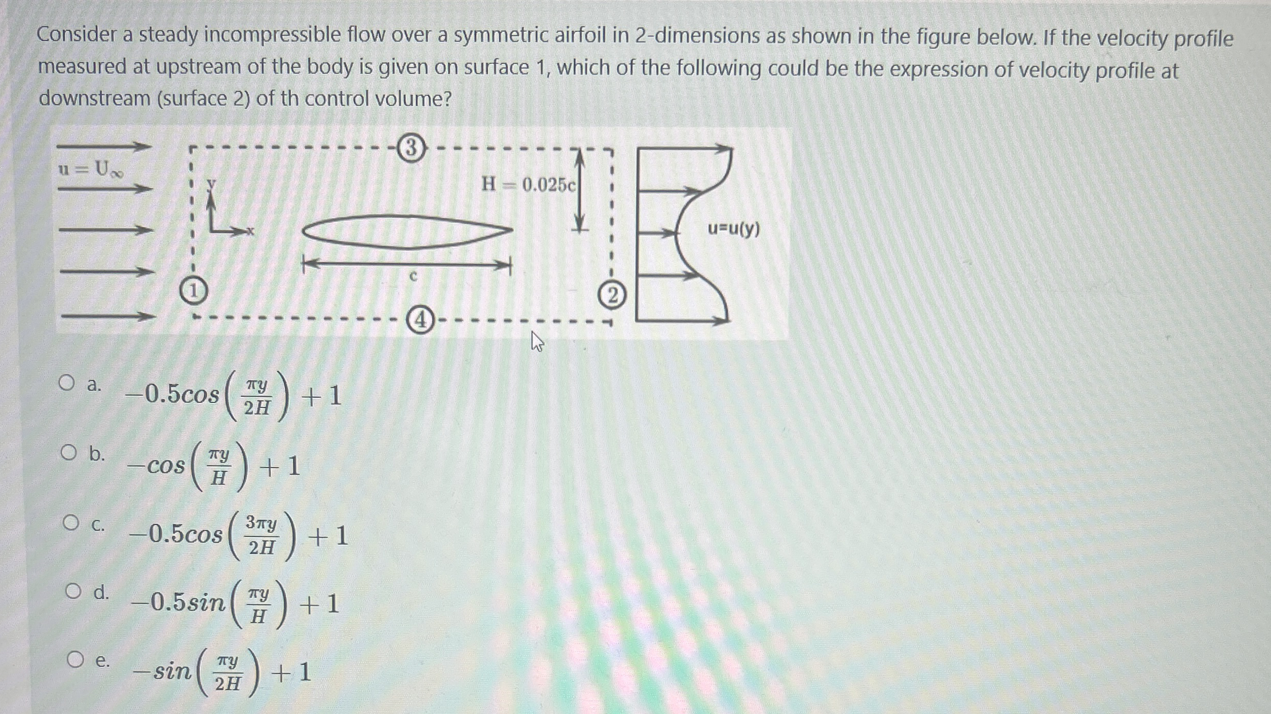 Consider a steady incompressible flow over a