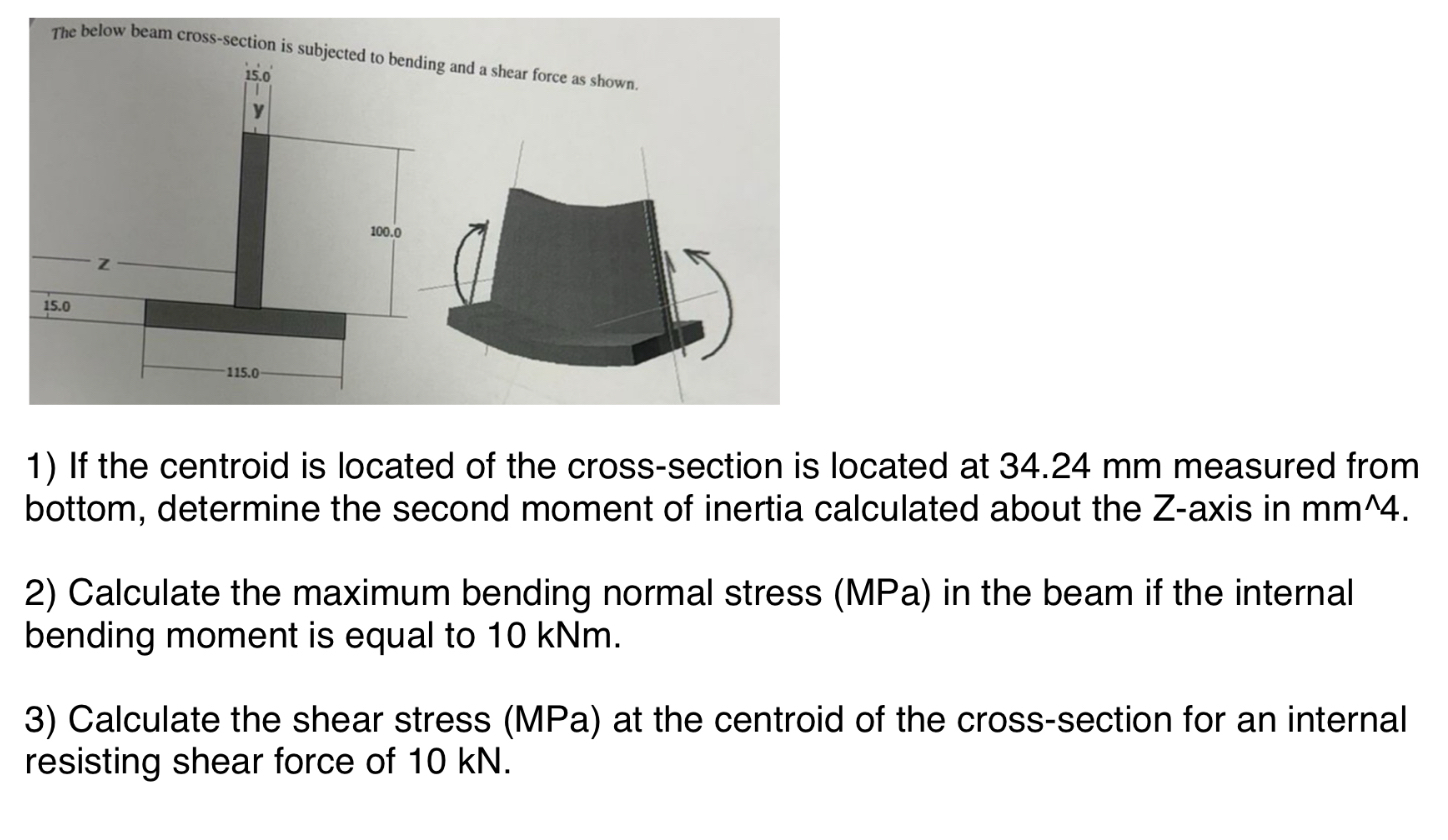 If the centroid is located of the cross - section