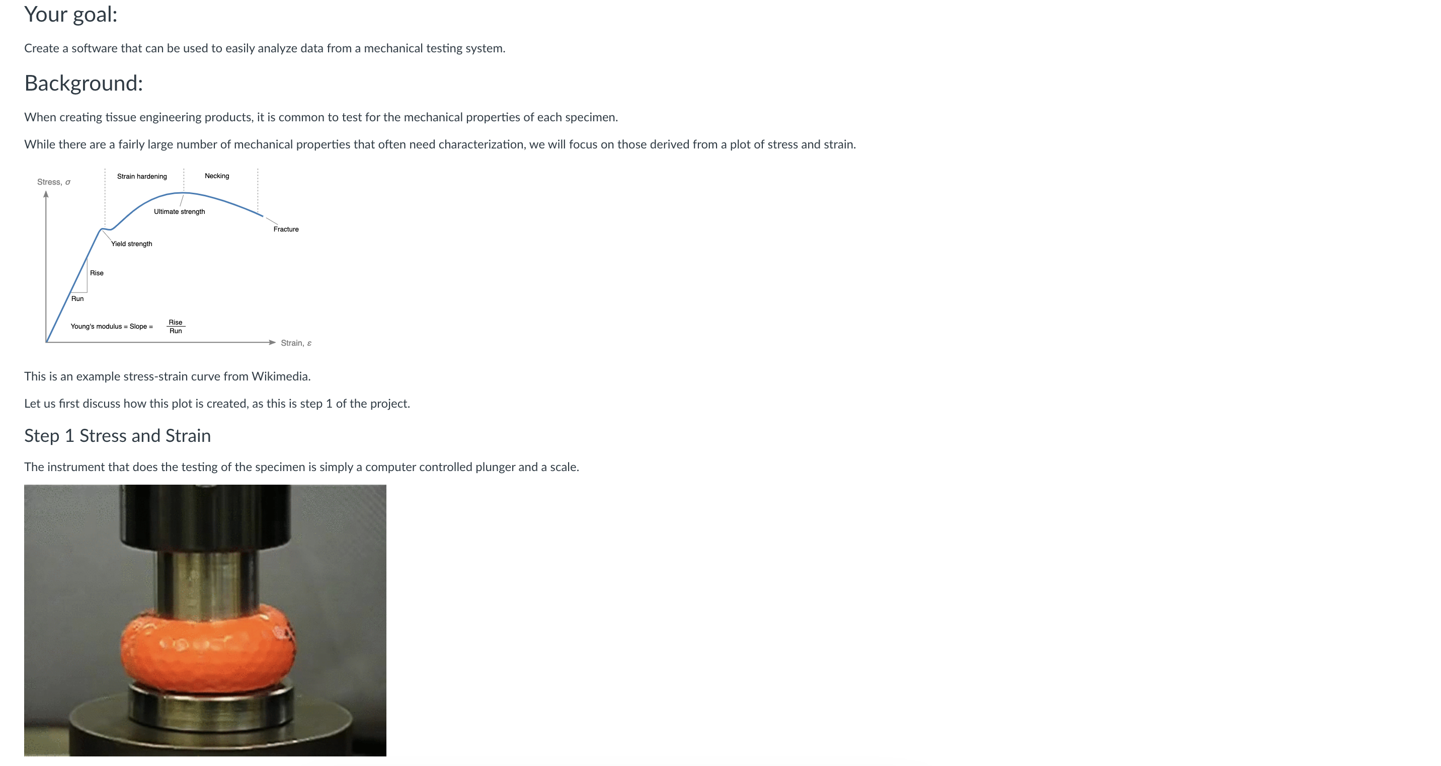 The analysis should be broken into small separate