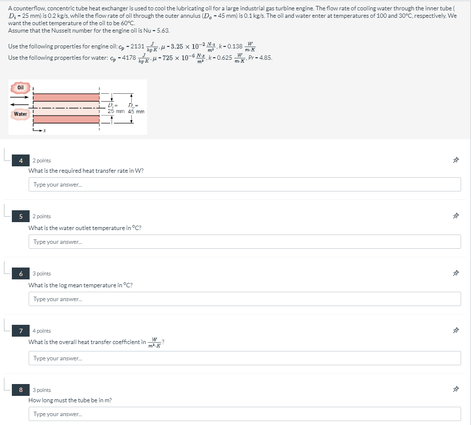4 2 points What is the required heat transfer