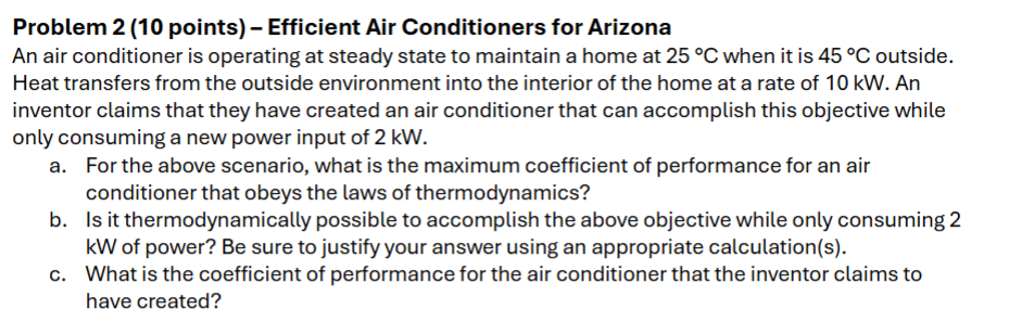 Problem 2 ( 1 0 points ) - Efficient Air