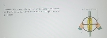 The man tries to open the value by applying the