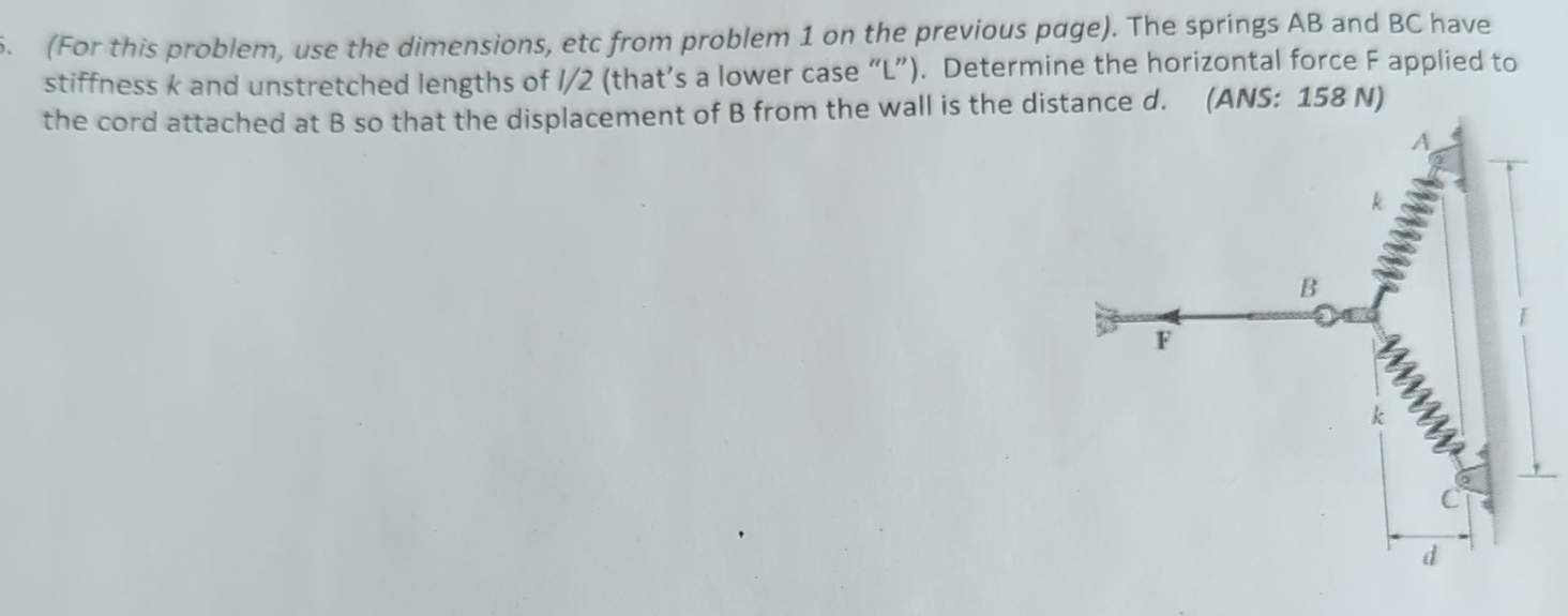 ( hor this problem, use the dimensions, etc from