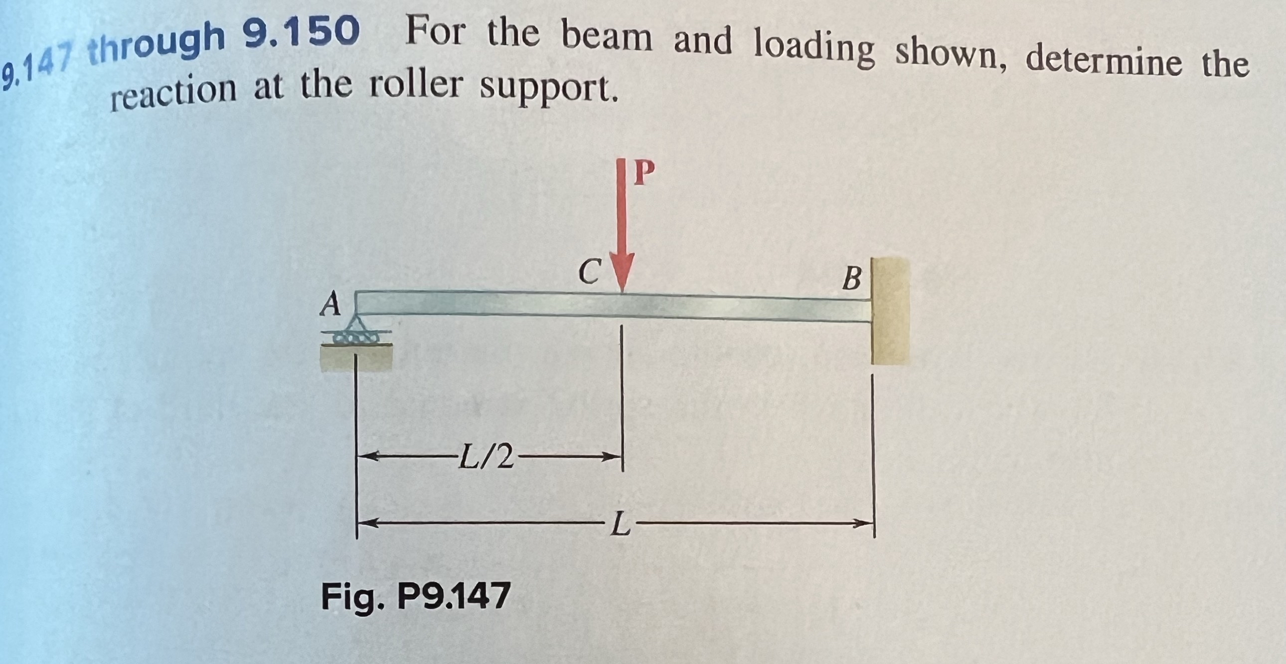 9 . 1 4 7 through 9 . 1 5 0 For the beam and