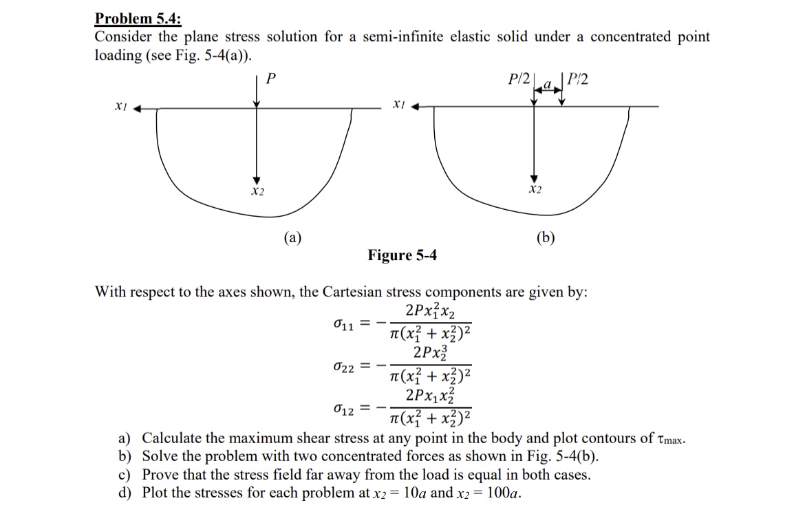 Problem 5 . 4 : Consider the plane stress