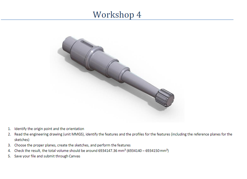 Workshop 4 Identify the origin point and the