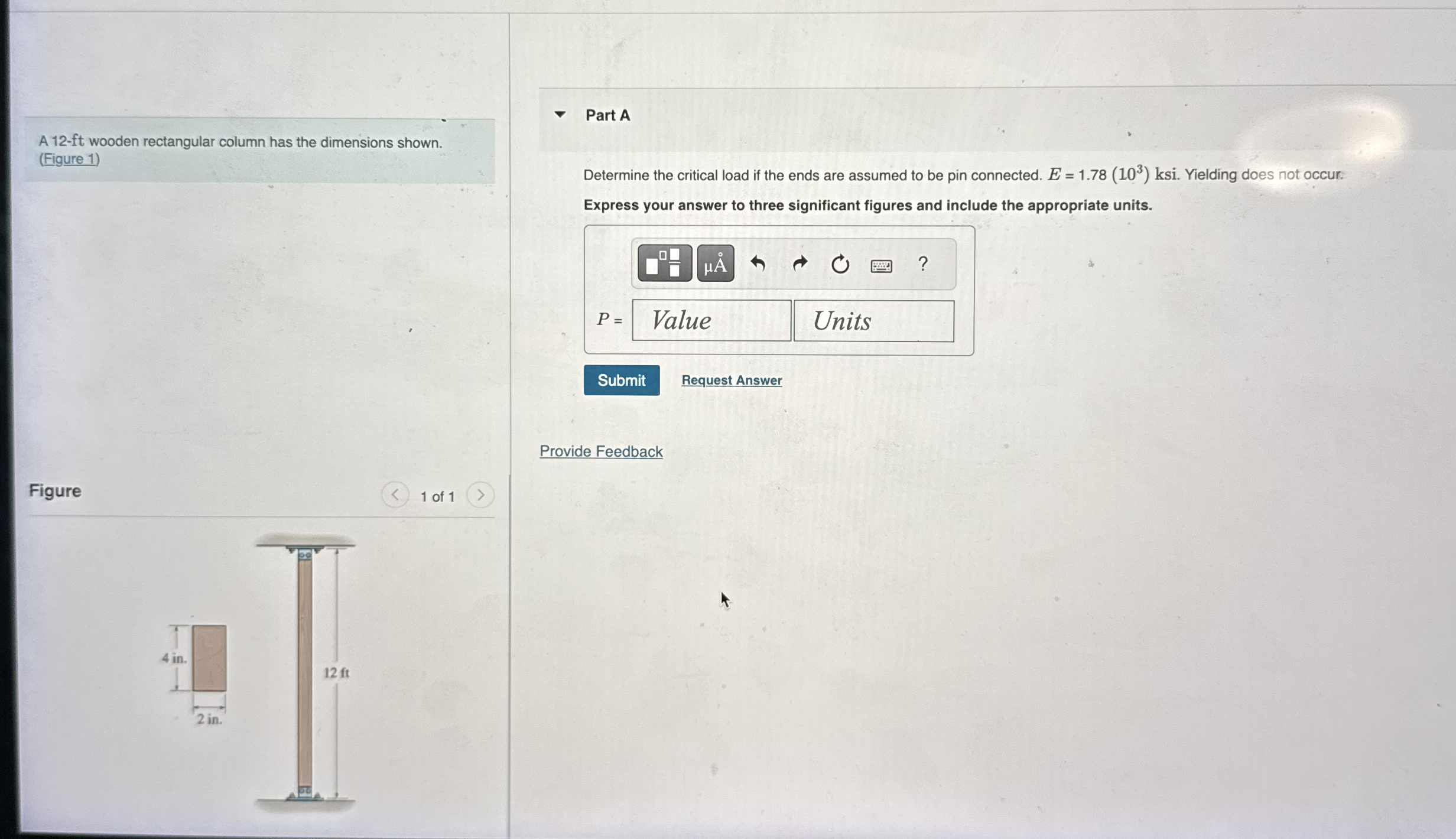 A 1 2 - f t wooden rectangular column has the