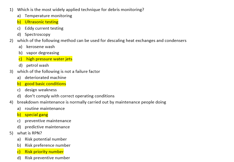 1 . Which is the most widely applied technique