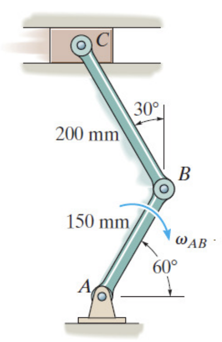 Using the relative - motion analysis equation of