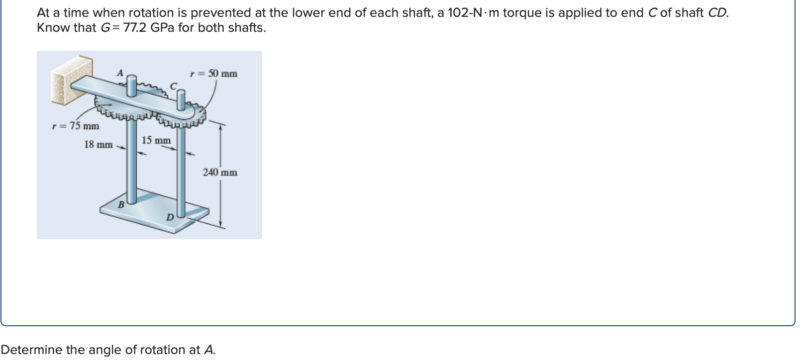At a time when rotation is prevented at the lower