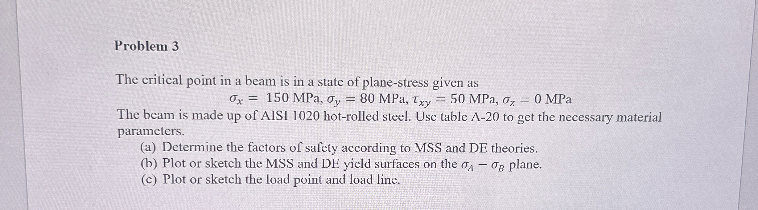 Problem 3 ( Answer at bottom ) The critical point