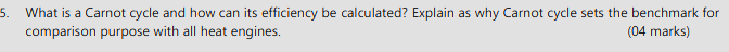 What is a Carnot cycle and how can its efficiency