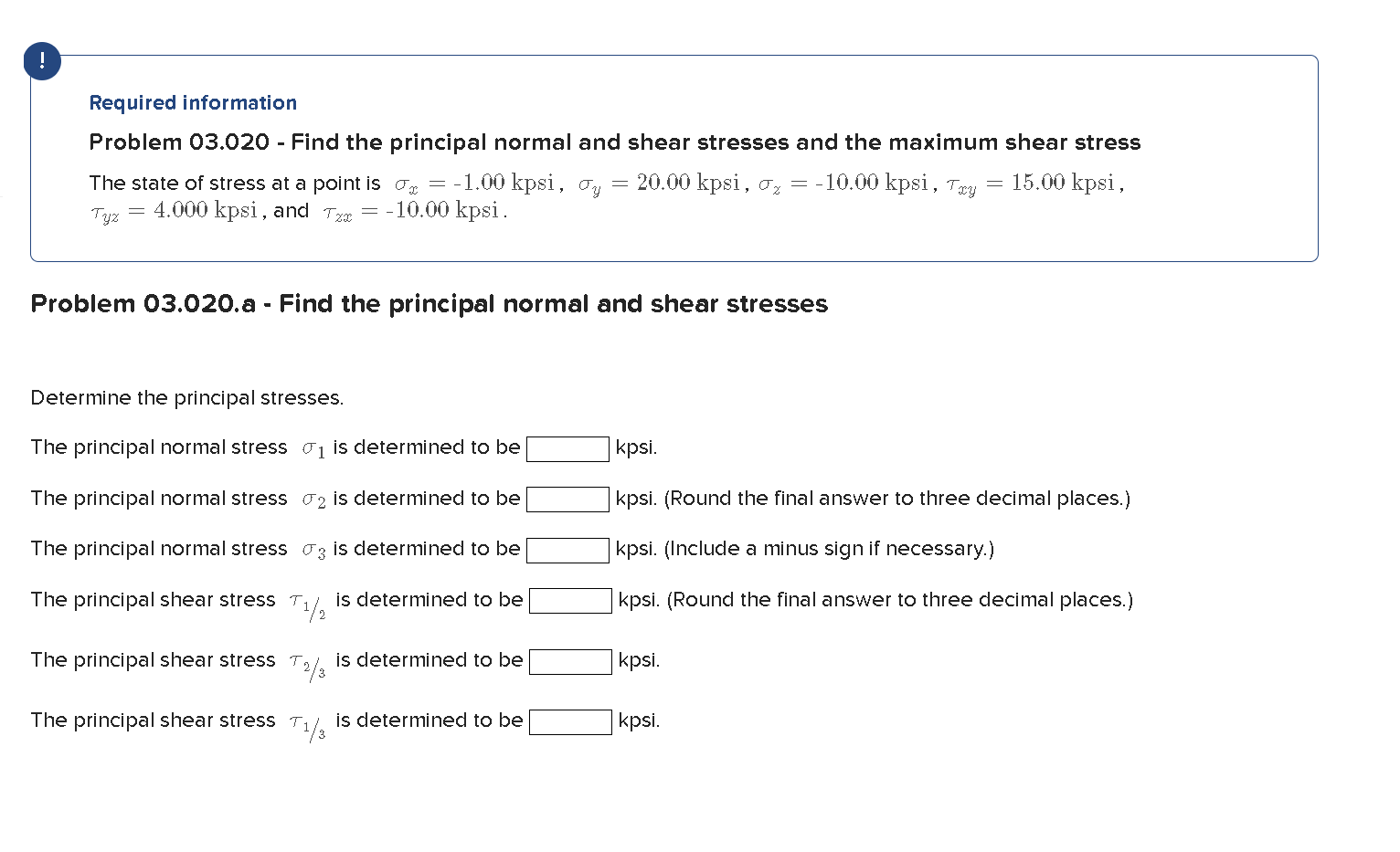 Problem 0 3 . 0 2 0 - Find the principal normal