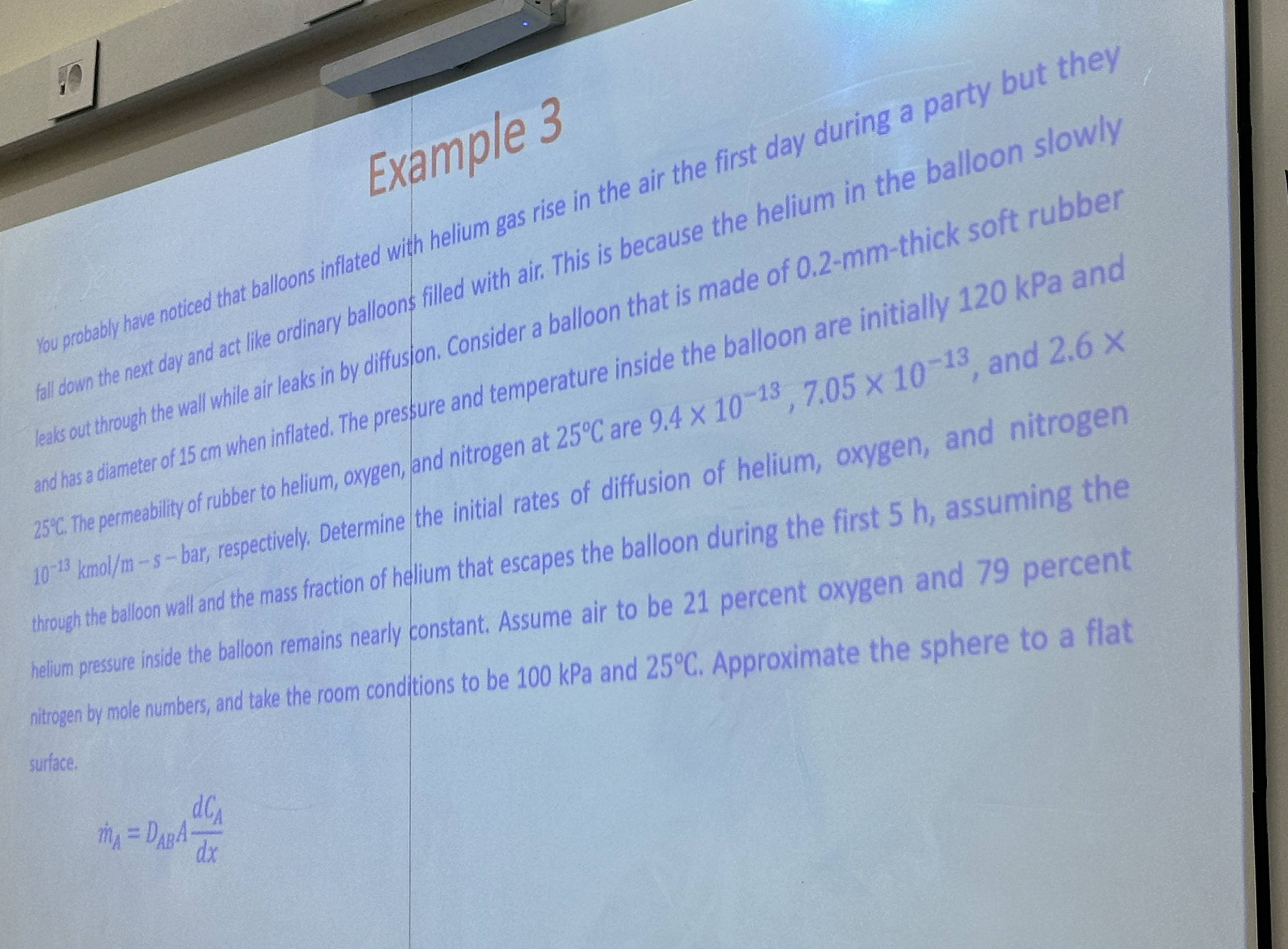 Example 3 You probaby have noticed that ballons