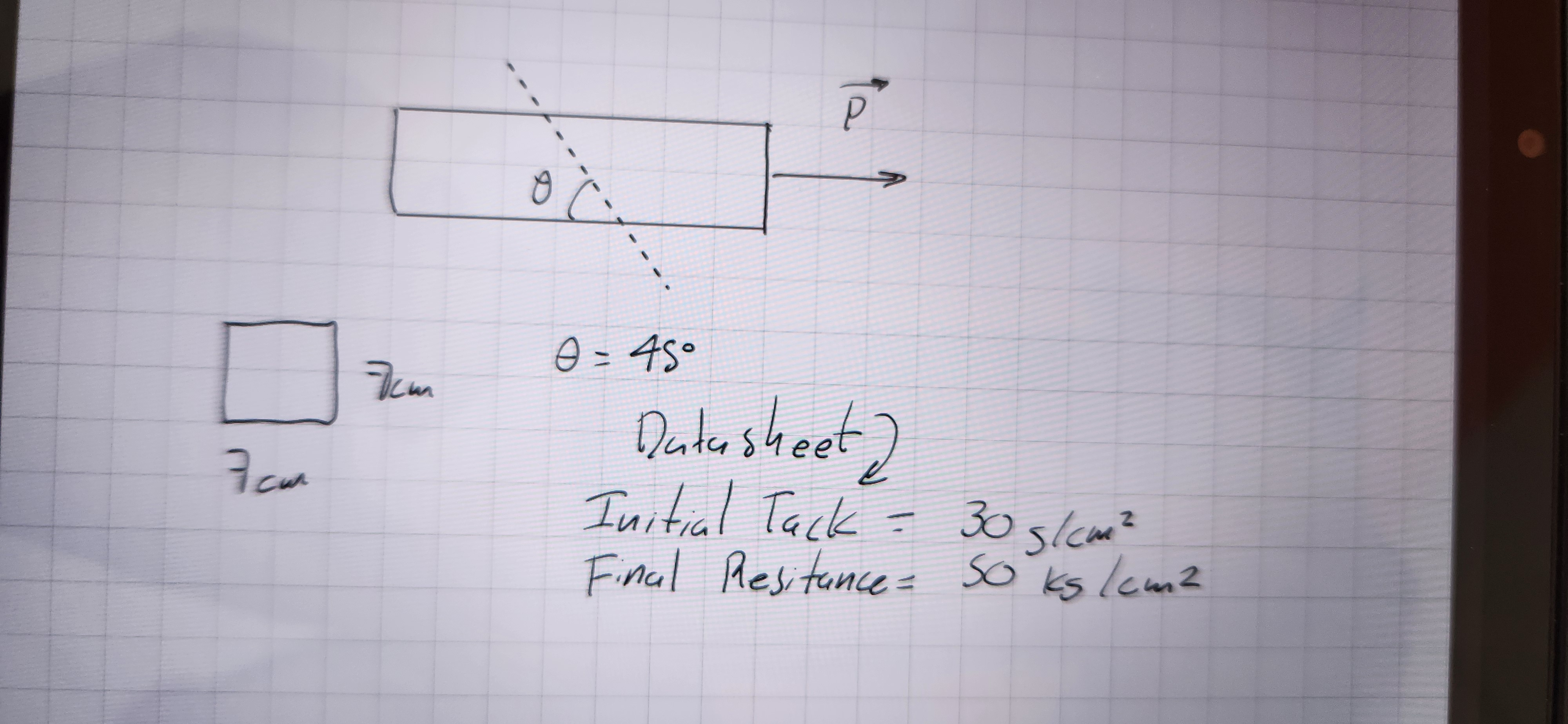 calculate the maximum force P for the wooden