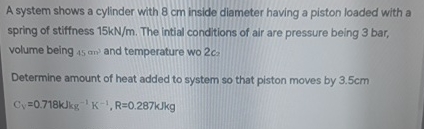 A system shows a cylinder with 8 cm inside