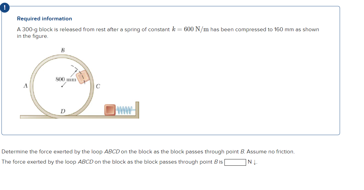 Required information A 3 0 0 - g block is