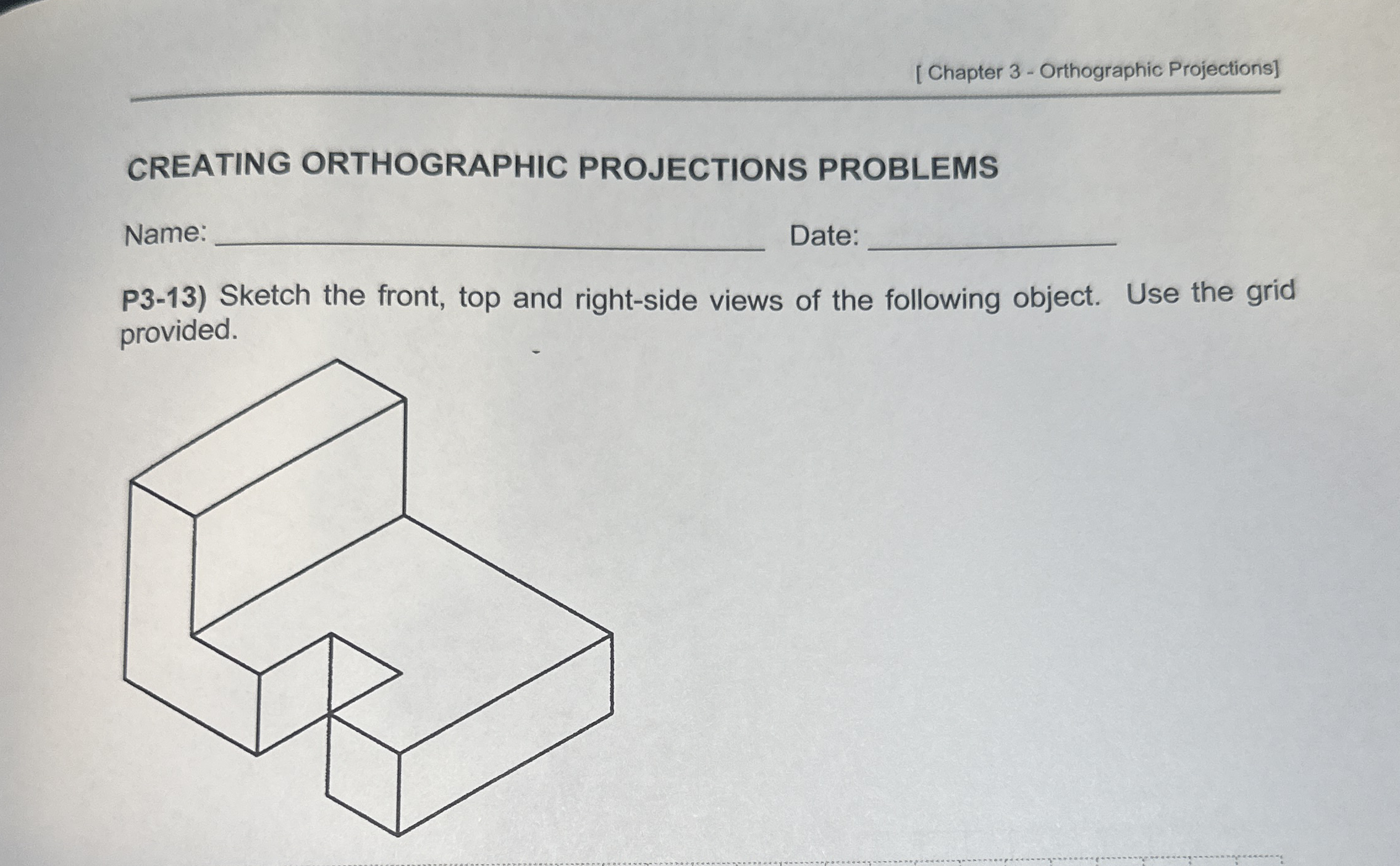 [ Chapter 3 - Orthographic Projections ] CREATING