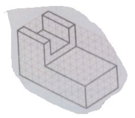 Sketch the three orthographic views of the