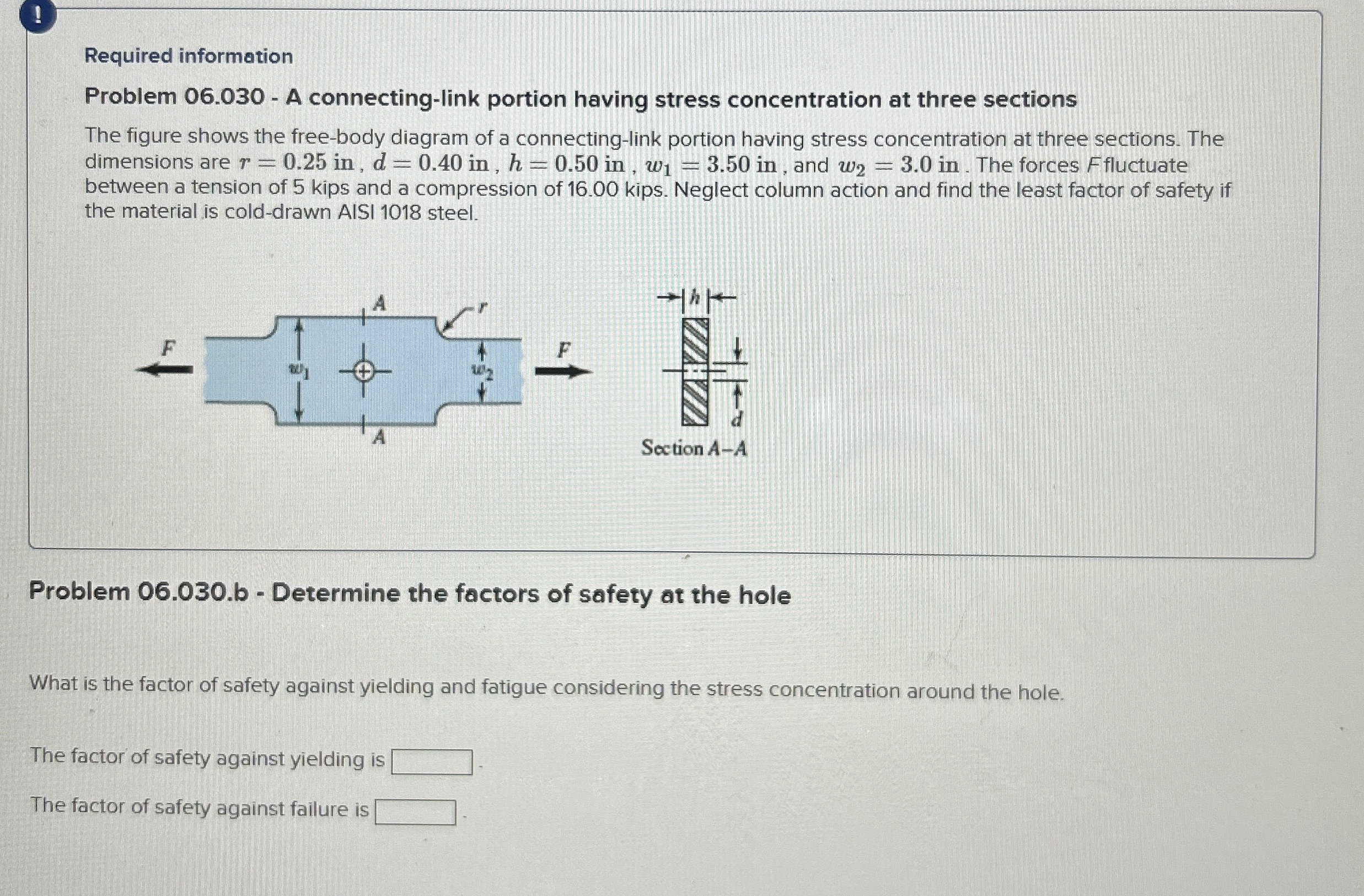 1 Required information Problem 0 6 . 0 3 0 - A