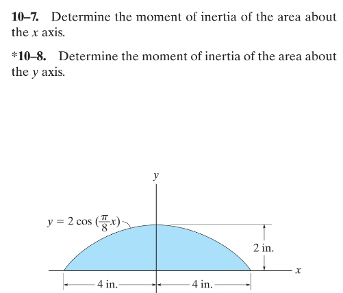 1 0 - 7 . Determine the moment of inertia of the
