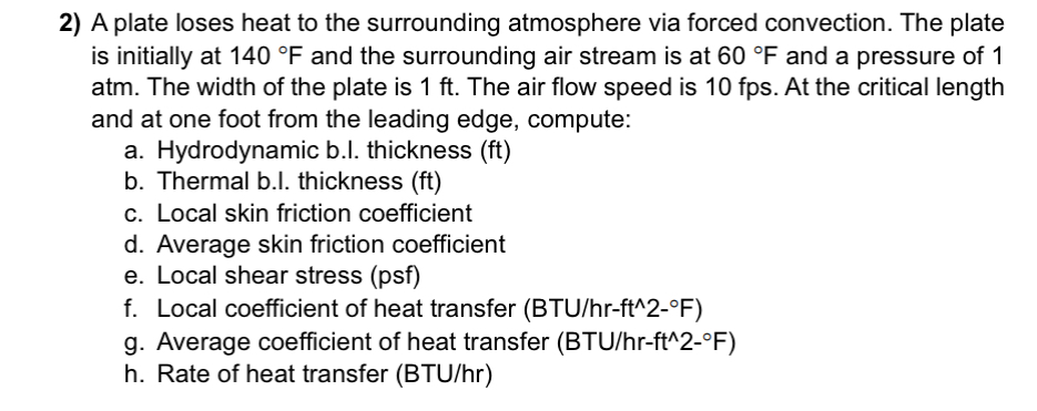 A plate loses heat to the surrounding atmosphere