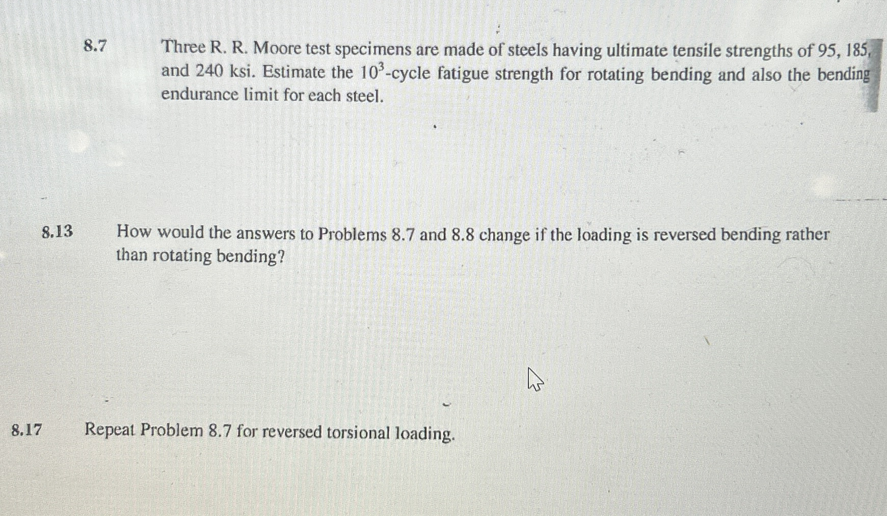 Please answer all thtee questions but only in