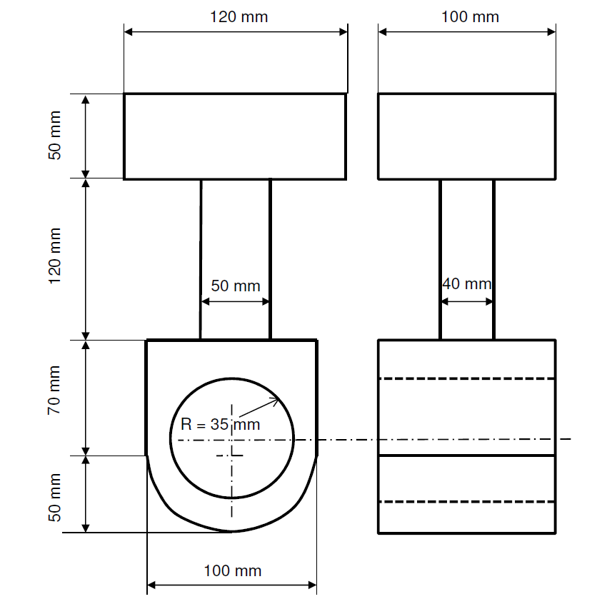 You have as start material new 9 mmx 6 mmx 4 mm