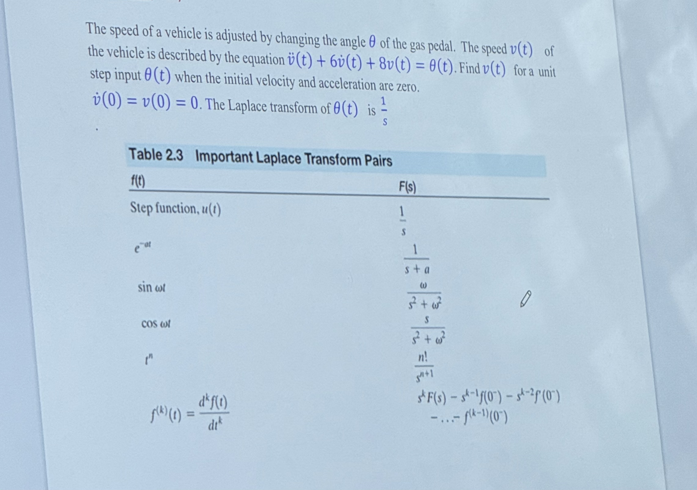 The speed of a vehicle is adjusted by changing