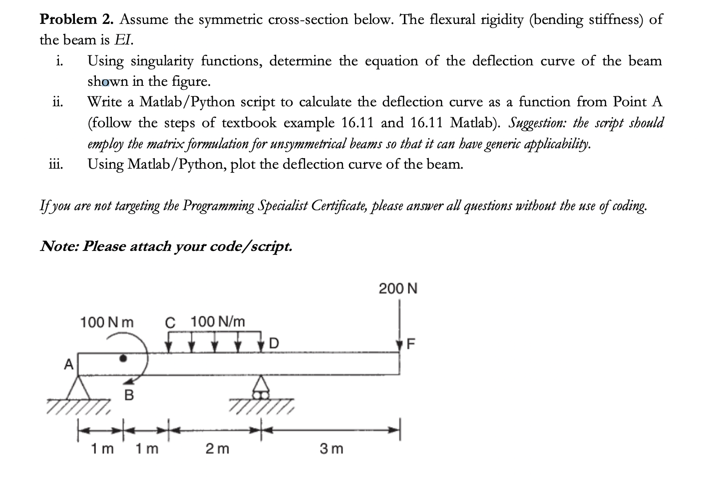 NOT using matlab / python Assume the symmetric