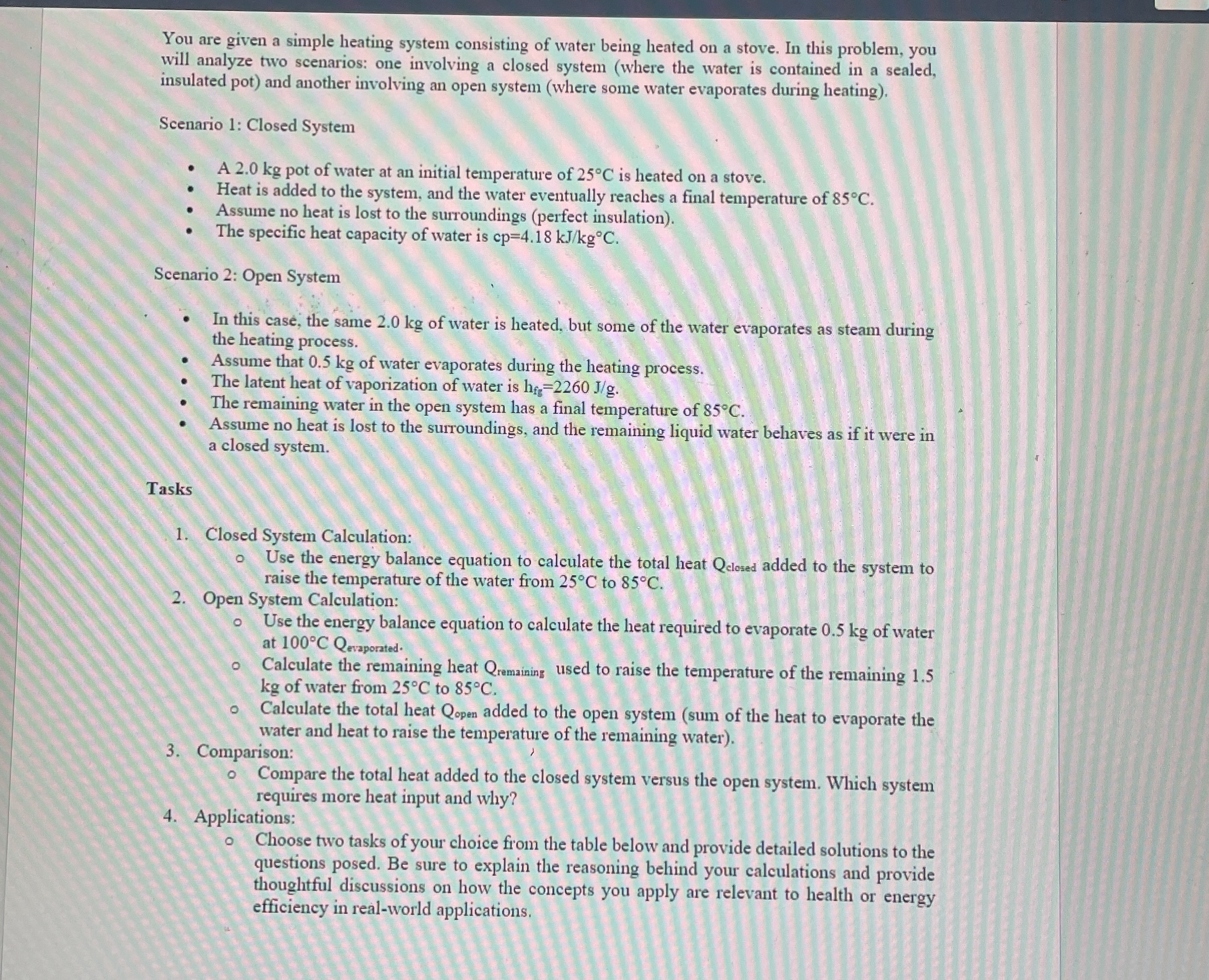 You are given a simple heating system consisting