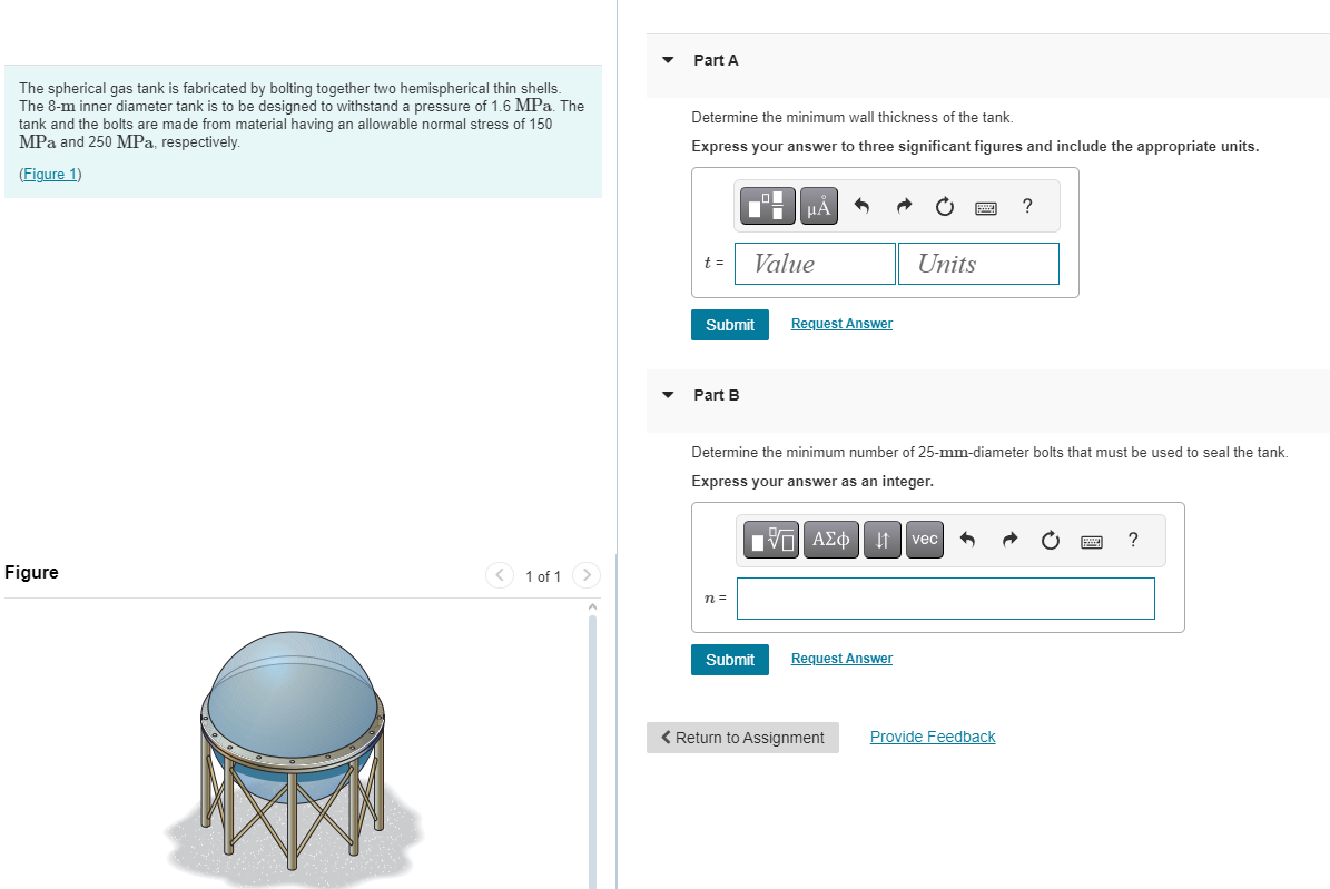 The spherical gas tank is fabricated by bolting
