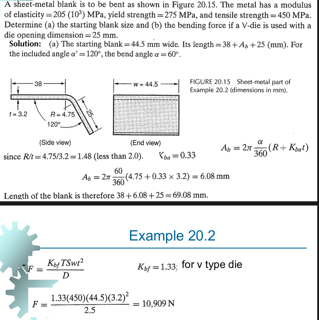 A sheet - metal blank is to be bent as shown in
