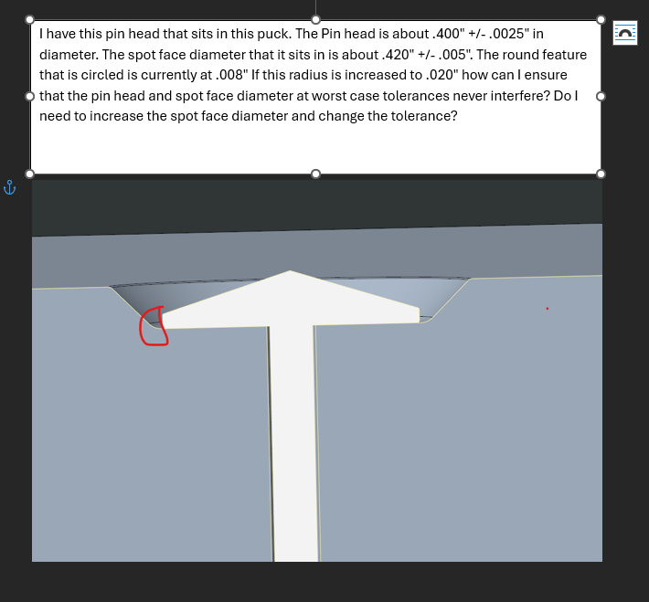 I have this pin head that sits in this puck. The