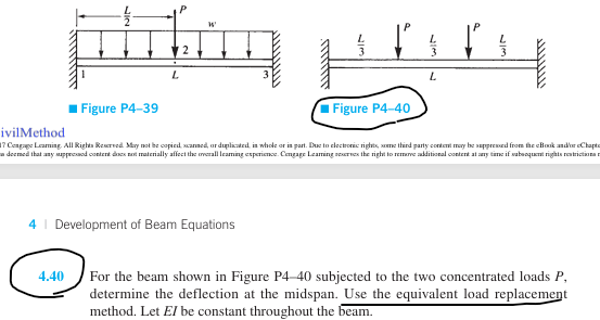 4 . 4 0 . Use the equivalent load replacement