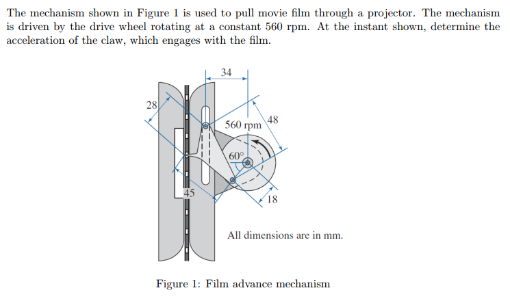 The mechanism shown in Figure 1 is used to pull